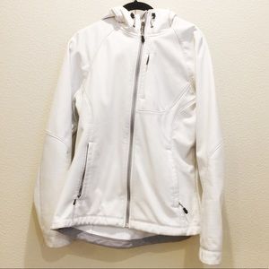 Kirkland white soft shell jacket